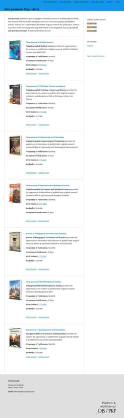 Screenshot zienjournals.com