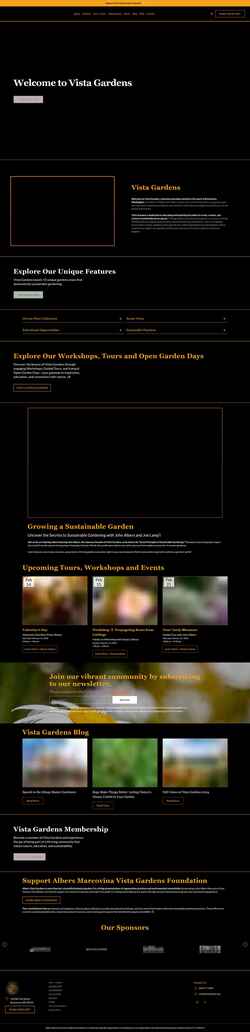 Captura de pantalla vistagardens.org