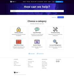 スクリーンショット support.vyprvpn.com