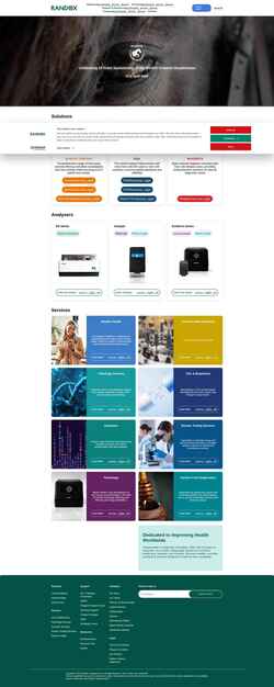 Screenshot randox.com