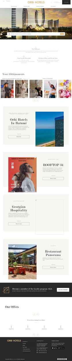 Екранна снимка orbihotels.com