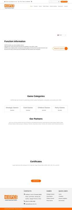 Снимак екрана hopesgame.com