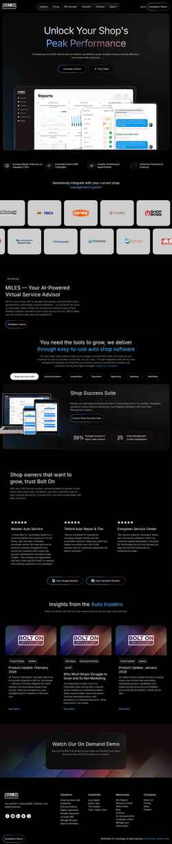 Captura de pantalla boltontechnology.com