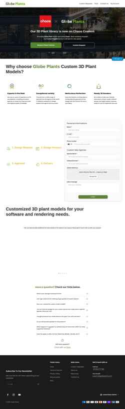 Zrzut ekranu globeplants.com