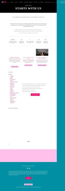 Снимак екрана genderjusticeproject.org