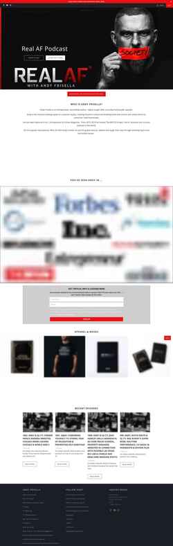 Snímka obrazovky andyfrisella.com