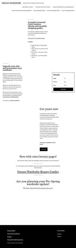 Snímka obrazovky dream-wardrobe.com