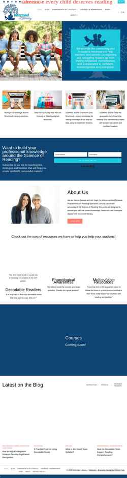 Captură de ecran informedliteracy.com