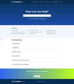 Ekran görüntüsü support.crashplan.com