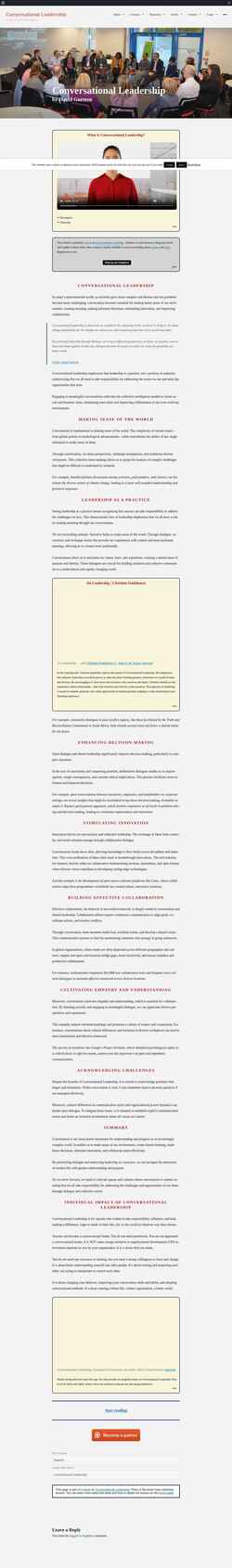 Captura de pantalla conversational-leadership.net