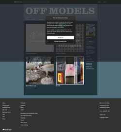 Snímka obrazovky offmodels.bandcamp.com