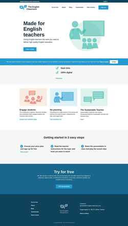 Captură de ecran the-english-classroom.com