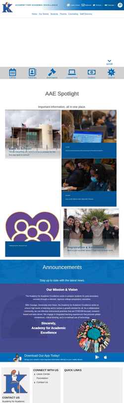 Captură de ecran aae.lewiscenter.org