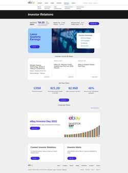 Snímka obrazovky investors.ebayinc.com