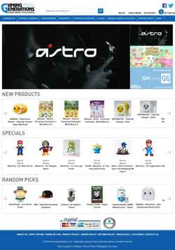 Captura de pantalla store.gaminggenerations.com