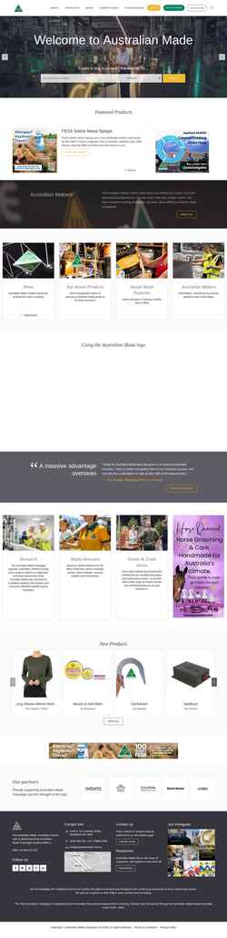 Skærmbillede australianmade.com.au