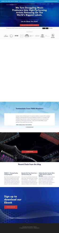 Captura de pantalla finishmoremusic.com