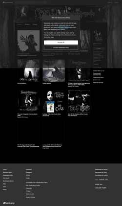 Snímek obrazovky morkeoglys.bandcamp.com
