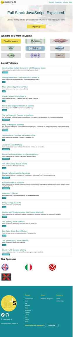 Ekran görüntüsü masteringjs.io