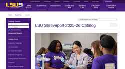 Screenshot catalog.lsus.edu