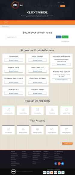 スクリーンショット clients.mytruehost.com