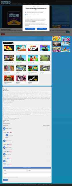 Snímka obrazovky runaway3d.io