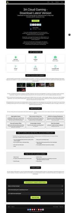 Снимак екрана 3acloudgaming.com