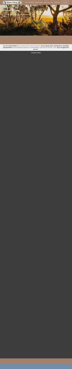 Captura de pantalla slowerhiking.com