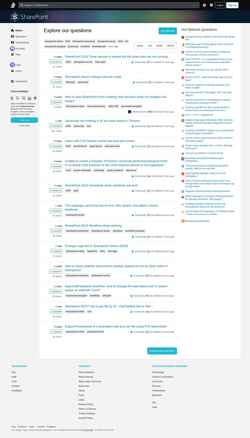 Snímek obrazovky sharepoint.stackexchange.com