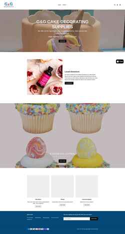 Képernyőkép ggcakesupplies.com