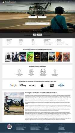 Скриншот sounddogs.com