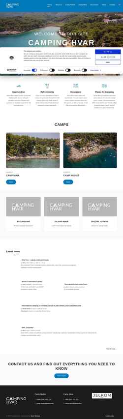 Skjermdump camping-hvar.com