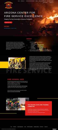 Schermata azfiretraining.org