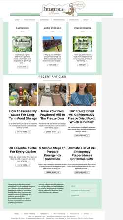 Screenshot preparednessmama.com