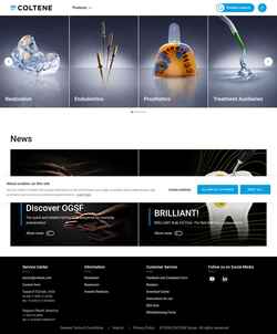 Zrzut ekranu products.coltene.com