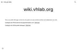 Schermata wiki.vhlab.org