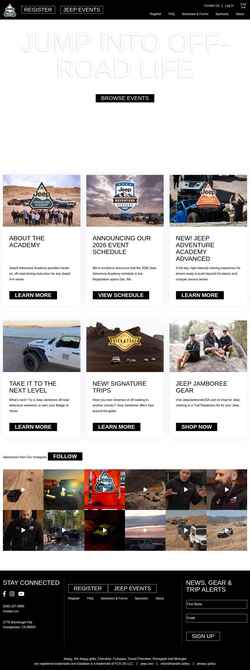 Screenshot jeepadventureacademy.com