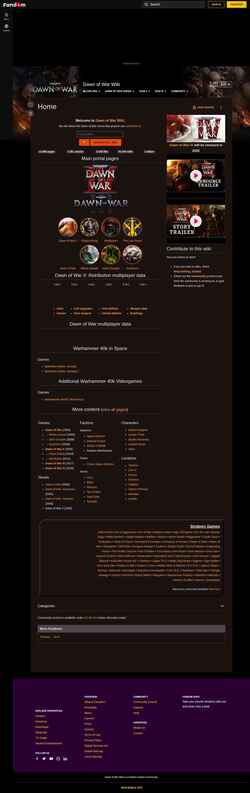 Снимак екрана dow.fandom.com