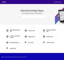 Снимак екрана knowledgebase.zetaglobal.com