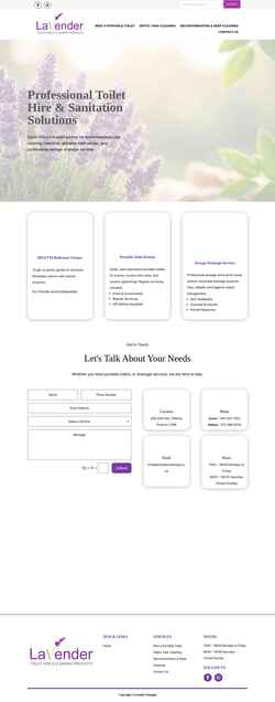 Screenshot lavendercleaning.co.za