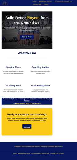 Captura de pantalla foundationagecoaching.com
