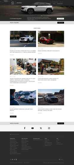 Screenshot news.mazdausa.com