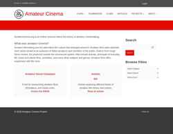 Snímek obrazovky amateurcinema.org