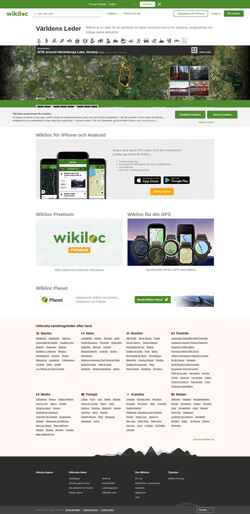 Скриншот sv.wikiloc.com