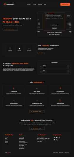 Screenshot audiomodify.com